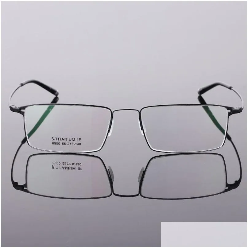 pure titanium glasses frame prescription eye glasses square eyeglasses myopia optical frames eyewear1508883