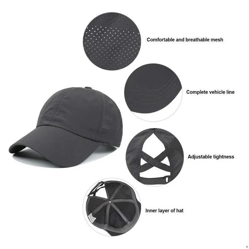 Party Hats Mens Baseball Caps Woman Hats Casquette Sun Hat Sports Mesh Wll2231 Drop Delivery Home Garden Festive Party Supplies Otkwi