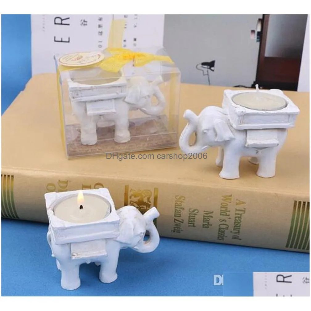 festive lucky elephant candles holder tea light candle holder wedding birthday gifts with tealight kd14124737