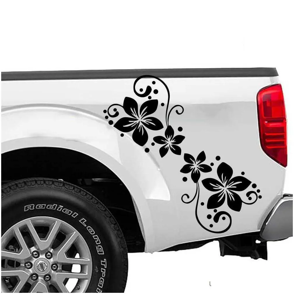stickers flowers with dots car sticker decal for windshield tailget bumper hood auto vehicle suv vinyl decor r230812