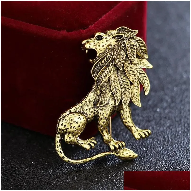 i-remiel antique animal  brooch pin men`s suit shirt collar accessories lapel badge pins and brooches wedding dress1