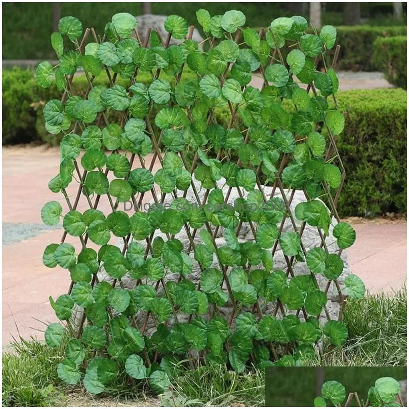 fencing trellis gates expanding wooden garden wall fence panel plant climb support willow lattice for home yard decor292a