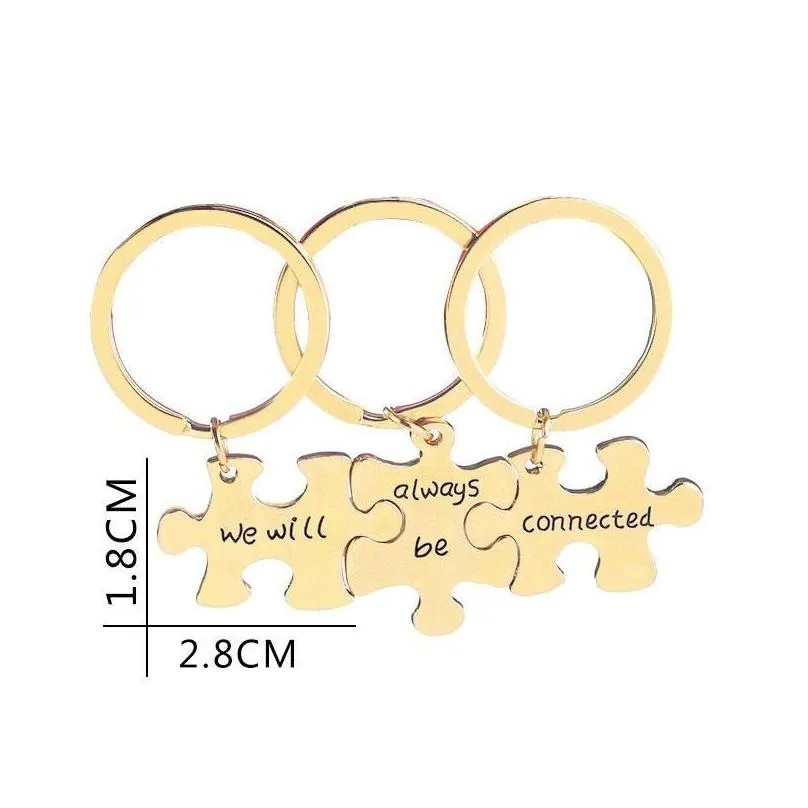 we will always be connected keychain long distance friendship key rings gift best friend statement jewelry fashion accessories