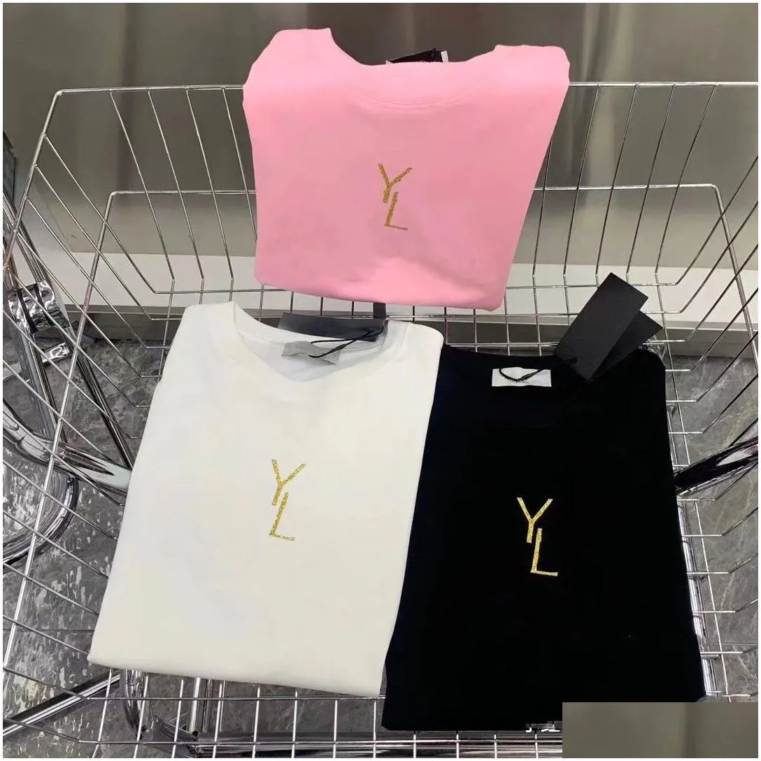 23ss limited edition designer shirt women men high grade gold onion letter printed short sleeved baggy large fashion explosive mens womens t shirts size