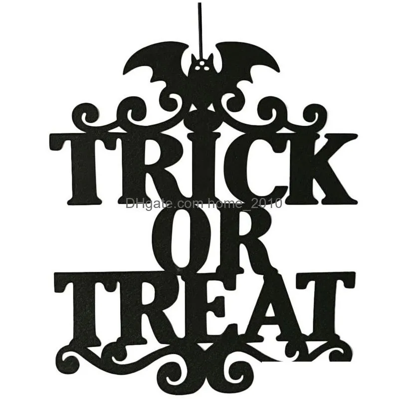 christmas decorations halloween party diy creative the witch is in hanging sign door decoration ornament gifts for party1