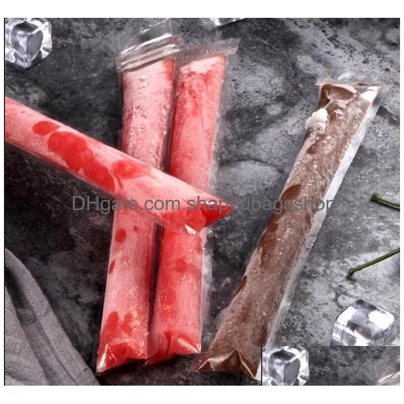 1000pcs plastic popsicle bags moldsice  bags disposable self sealing frozen bar#38111