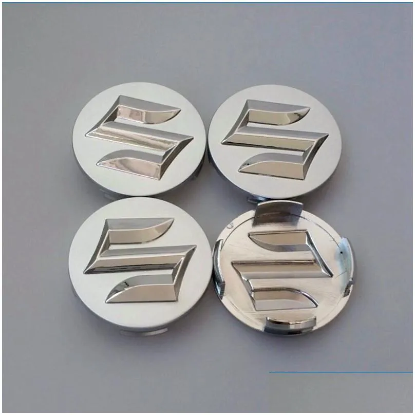 4pcs/lot car styling 54mm abs suzuki car badge wheel center hub cap wheel emblem badge covers for swift sport sx4 alto