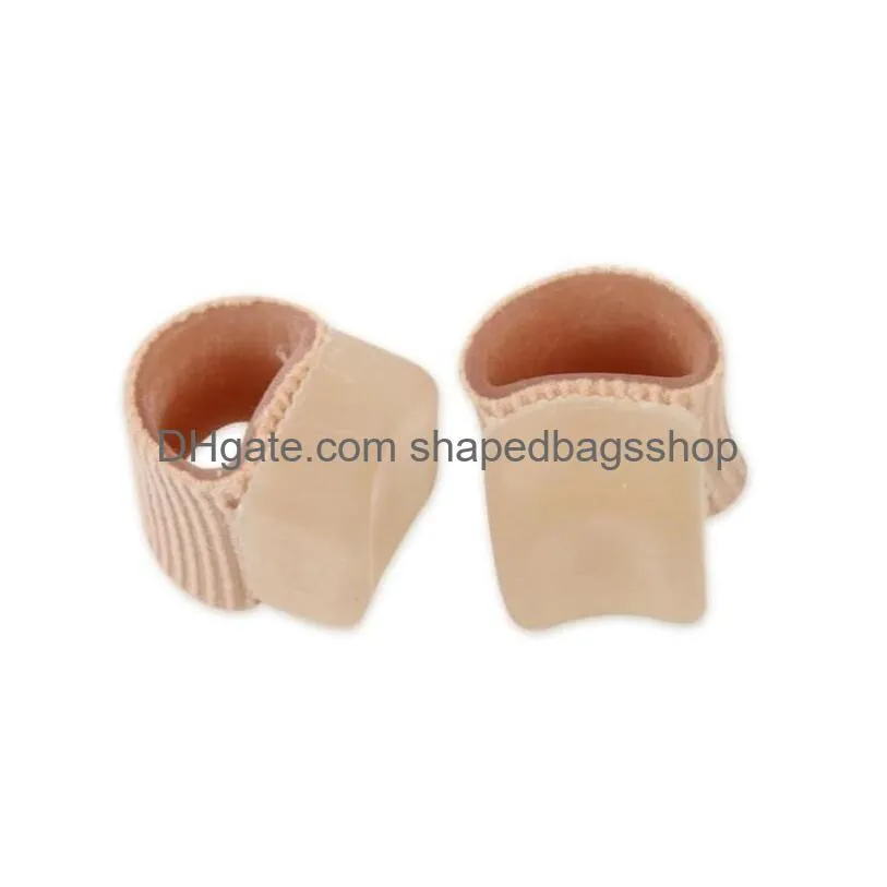 100pcs/lot toe separator tube bandage toe separators finger hallux valgus correction pedicure device straightener feet care tool sl16