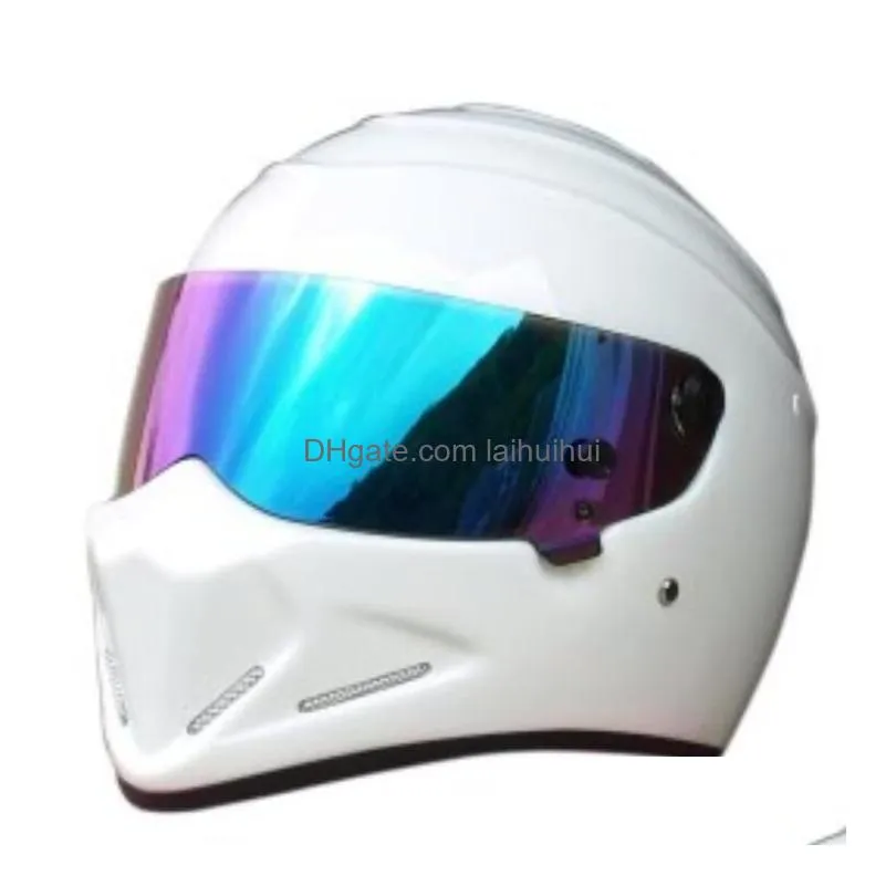 motorcycle helmets brand carbon fiber full face helmet carting locomotive personality motocross car road racing capacete