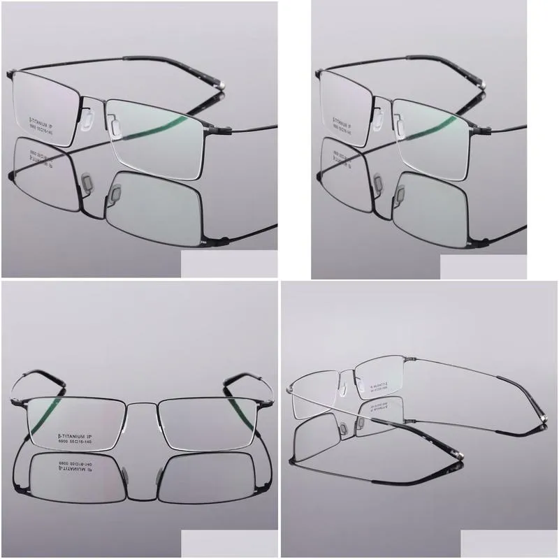 pure titanium glasses frame prescription eye glasses square eyeglasses myopia optical frames eyewear1508883