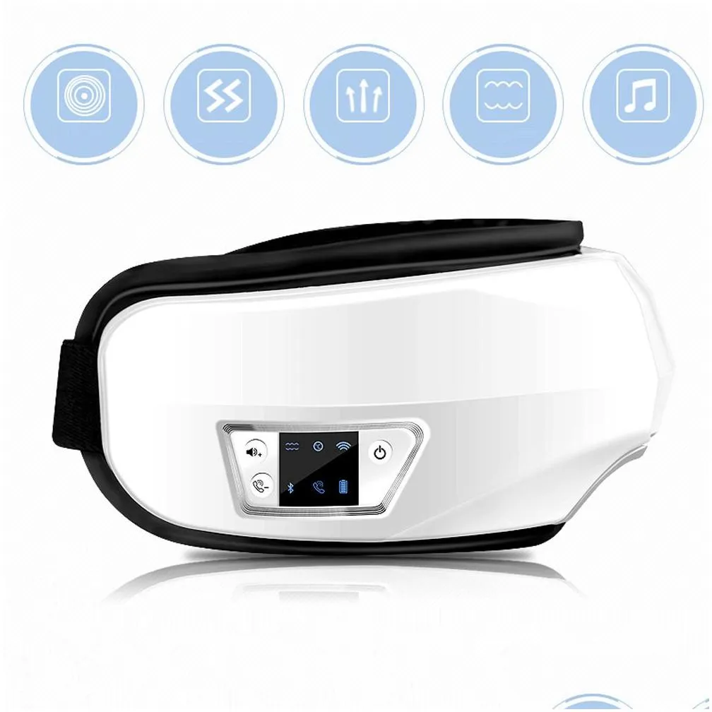 electric wireless bluetooth charge eyes relax vibration massage device eyes therapy protect eyesight music play phone reply7305458