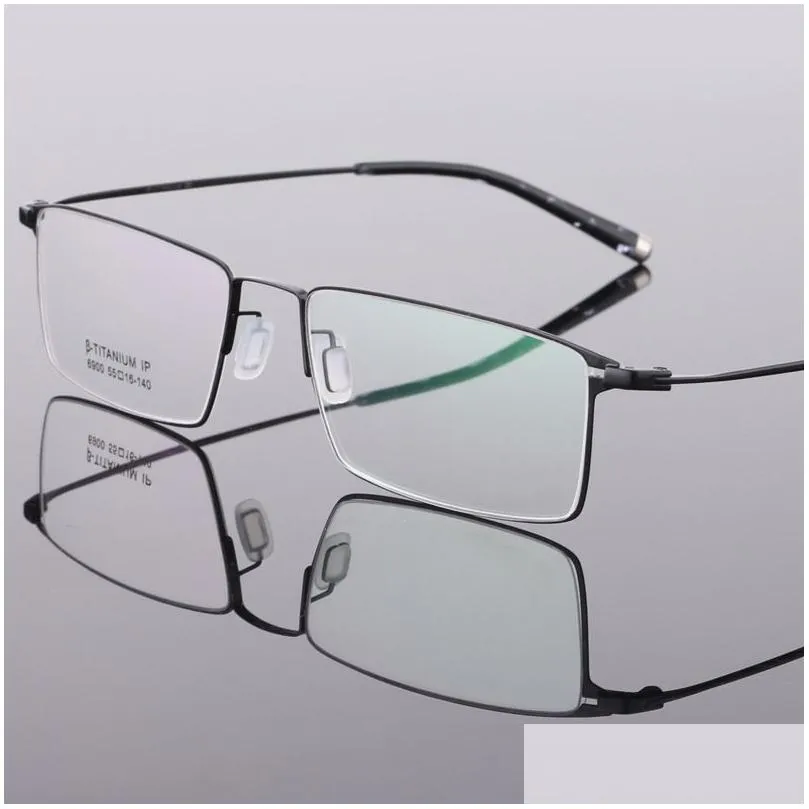 pure titanium glasses frame prescription eye glasses square eyeglasses myopia optical frames eyewear1508883