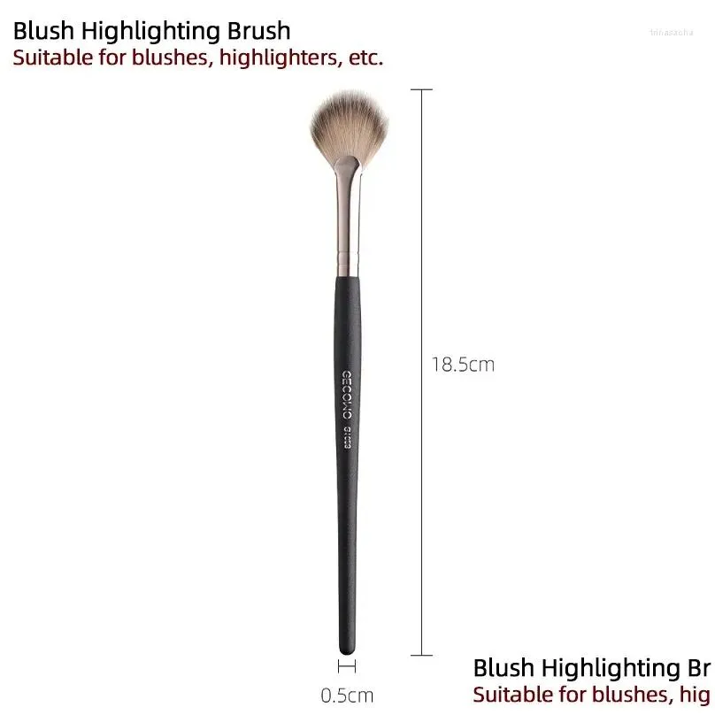 makeup brushes 1pc loose powder brush highlighter blush with soft fur multifunctional facial cosmetic tool lady beauty supplies