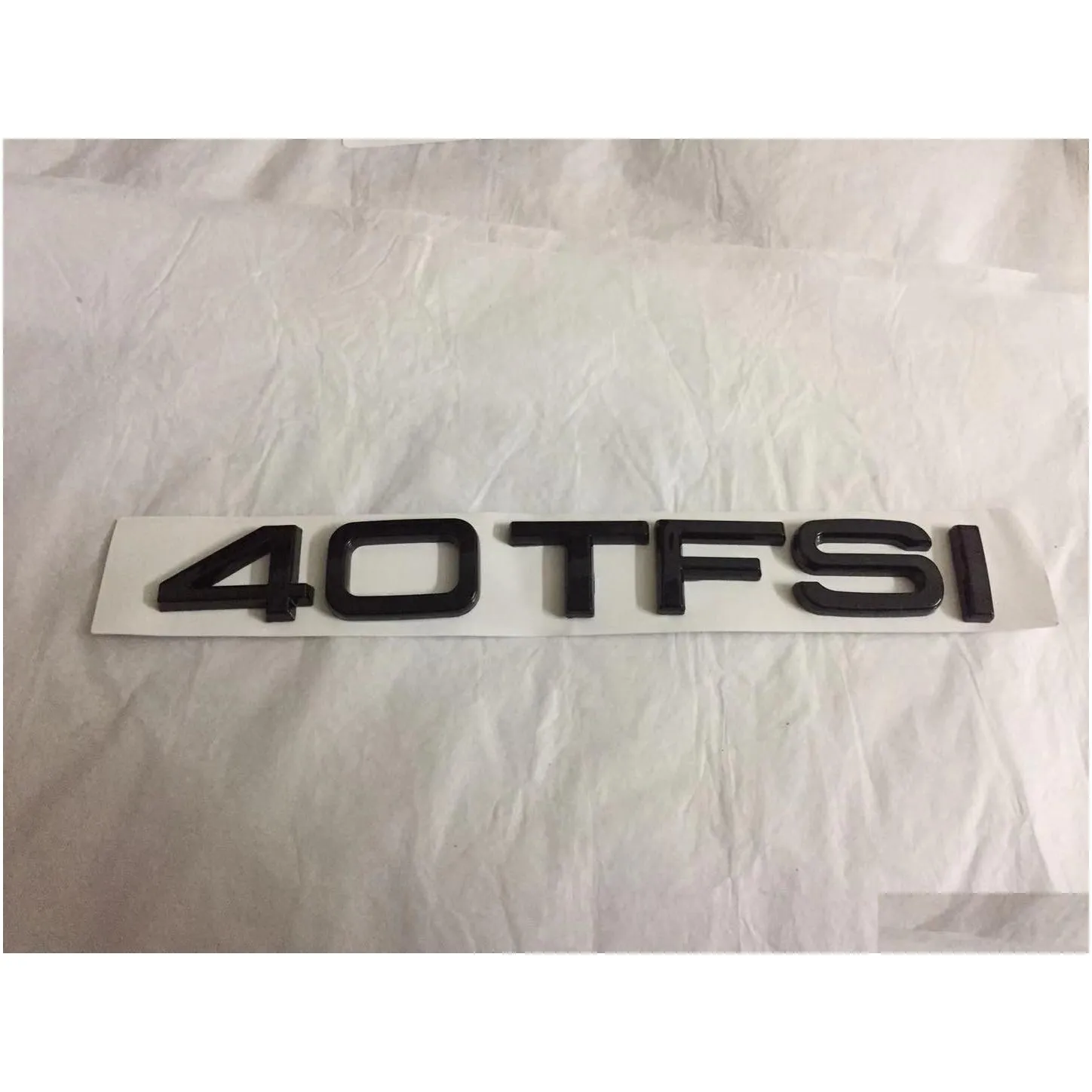 3d chrome audi q7 40 tfsi letter trunk emblem emblems rear badge decal sticker for audi black