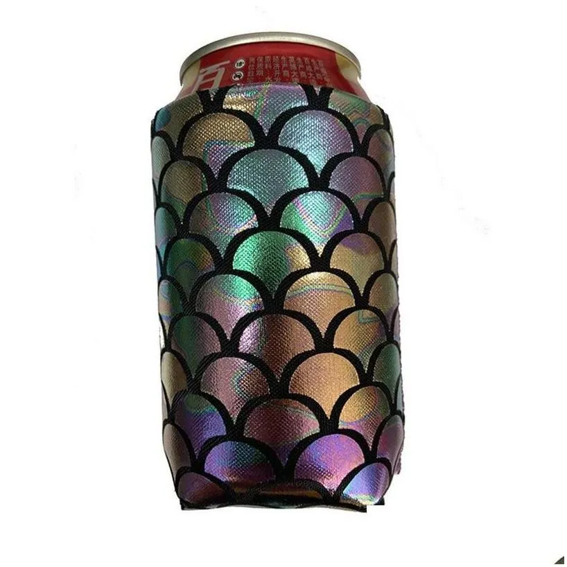 Other Bar Products Mermaid 330Ml Neoprene Beer Coolies For 12Oz Cans And Bottles Drink Coolers Diy Custom Party Lx3129 Drop Delivery H