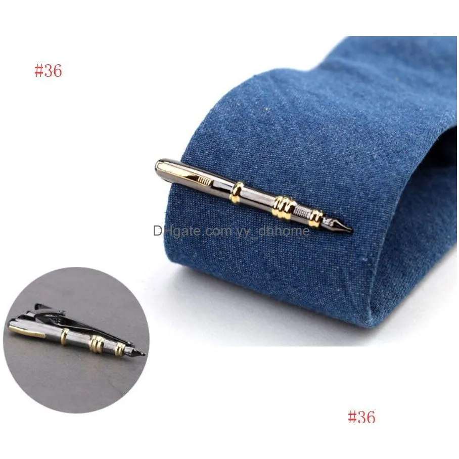 tie clips solid mens neck clip 35 colors necktie clip for businessmen necktie father tie clip christmas gift 