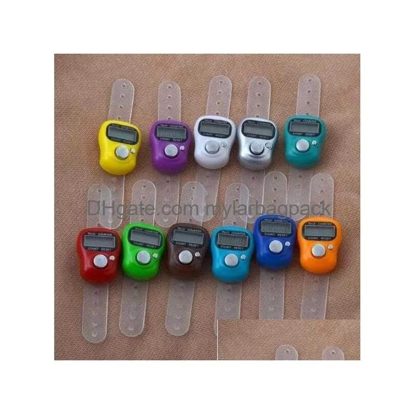 wholesale mini hand hold portable band tally counter lcd digital screen finger ring electronic head count
