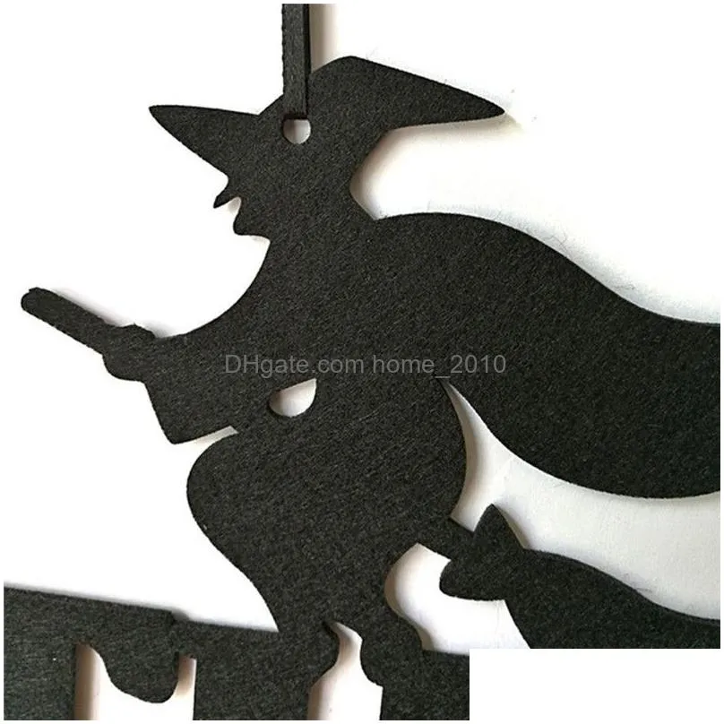 christmas decorations halloween party diy creative the witch is in hanging sign door decoration ornament gifts for party1