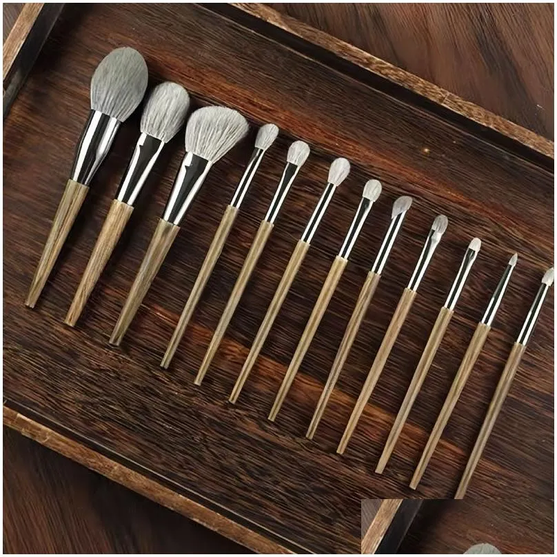 makeup tools makeup brushes qingcang series 12pcs+ bag makeup brushes support customization