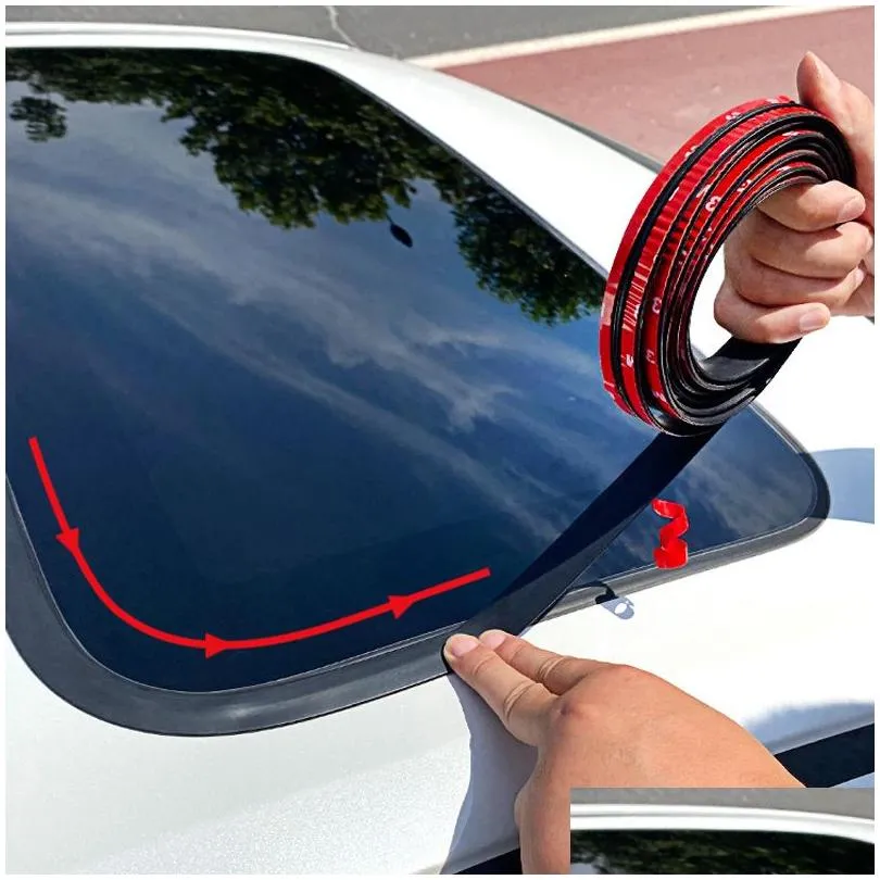 14/19/30mm rubber car seals edge sealing strips auto roof windshield sealant protector window seal strips sound insulation tape