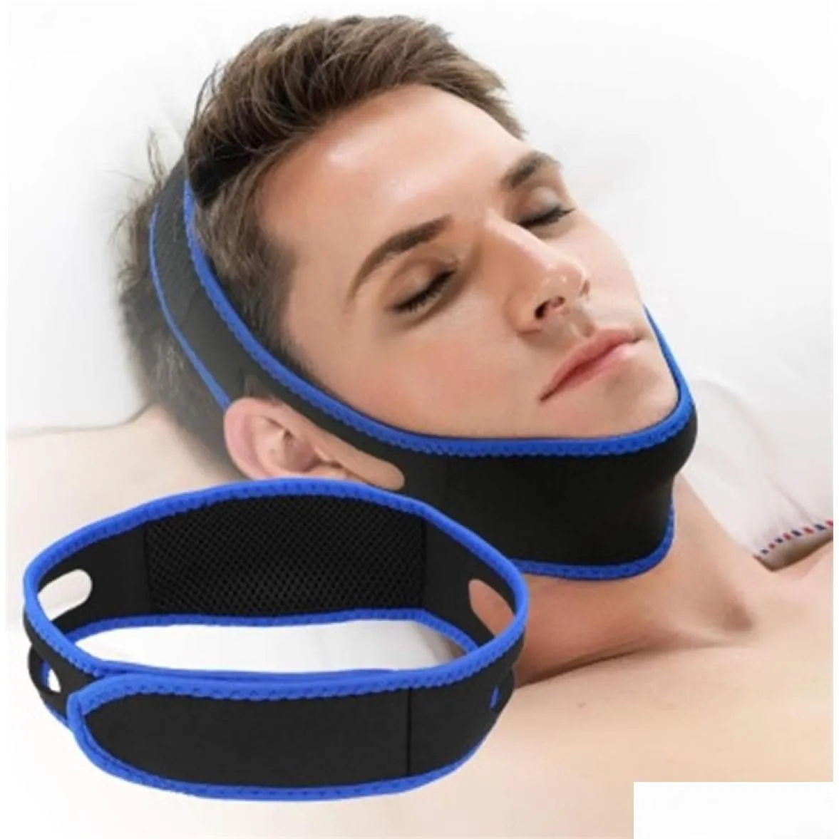 Snoring Cessation Anti Snore Stop Chin Strap Stopper Belt AntiRonquidos Nose Snoring Solution Breathing For Sleeping1720729