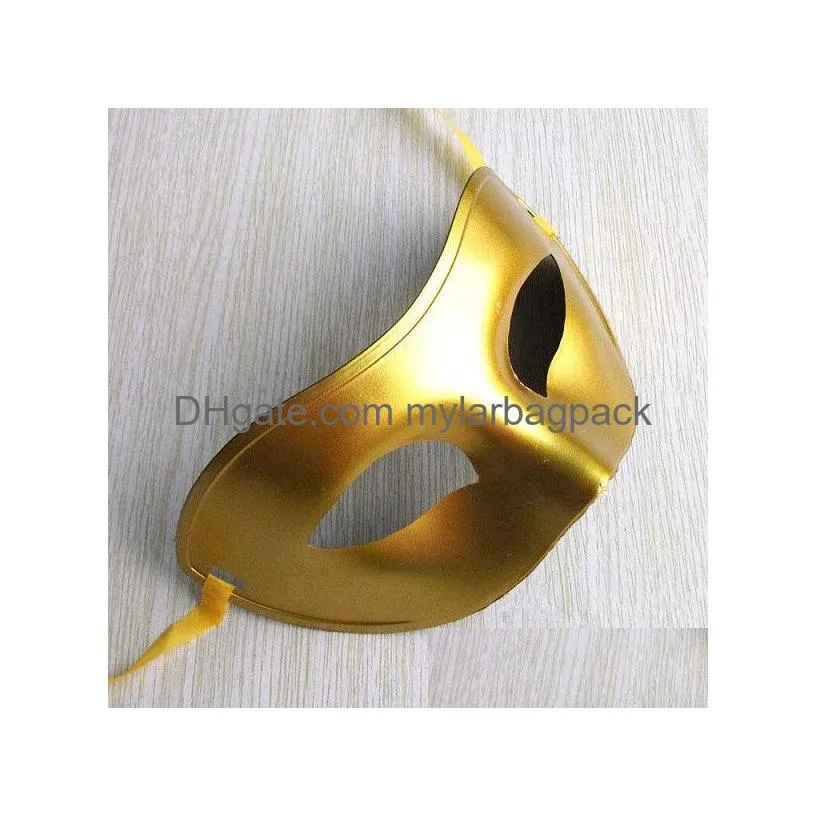 dhl free 200pcs/lot men`s masquerade maske fancy dress venetian maskse masquerade masks plastic half face maske optional multi-color