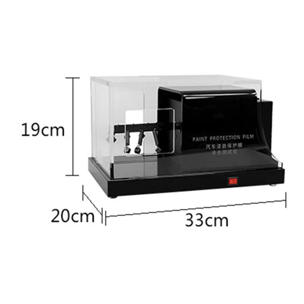 black tpu ppf films scratch testing high quality car paint protection film gravelometer test machine mo-620