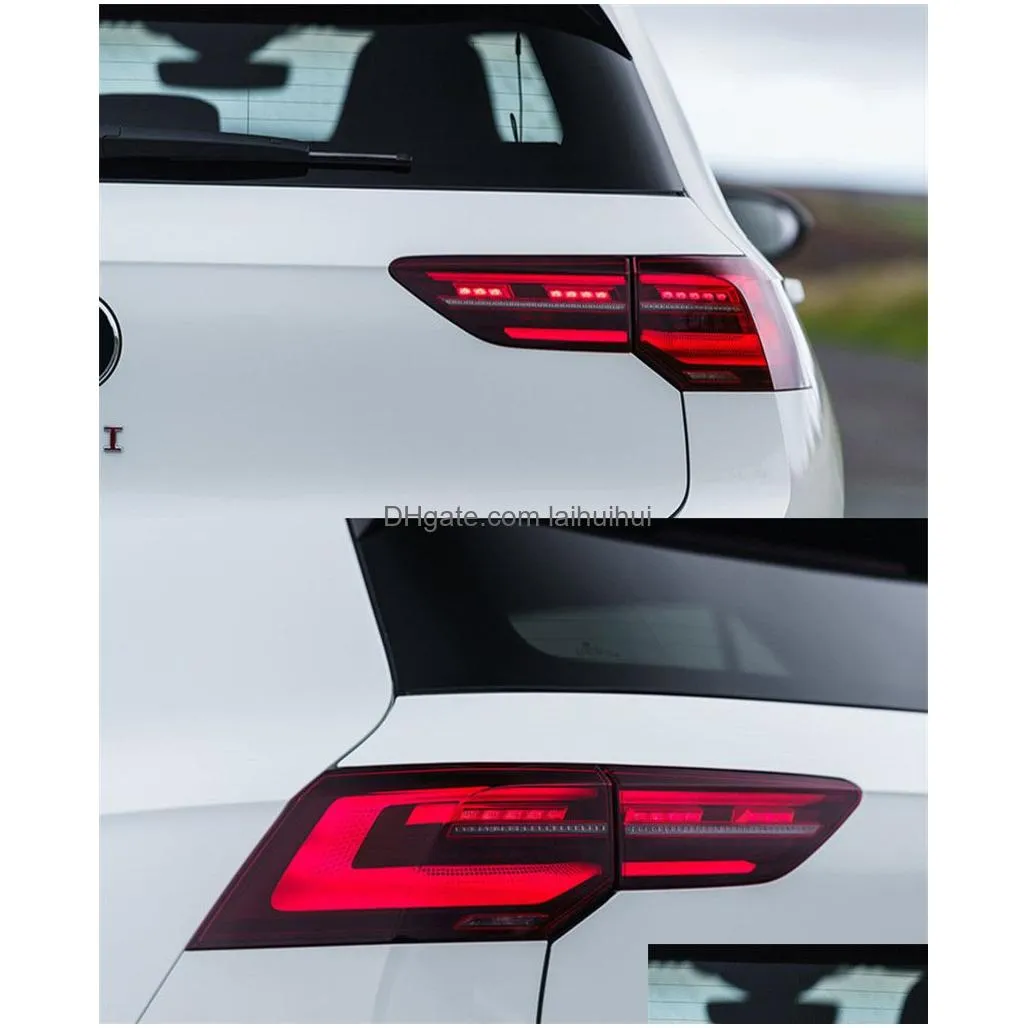 cars tail lights for vw golf 8 mk8 gti 20 20-2023 taillights led drl running lights fog light angel eyes rear lamp