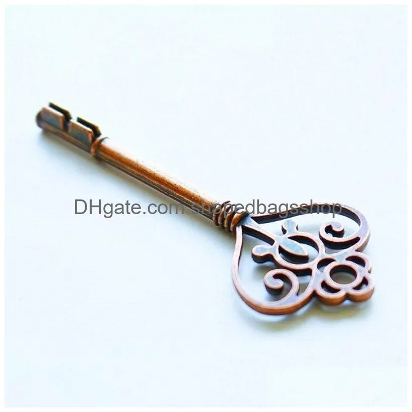 wedding favors antique bronze skeleton key place card holder with matching place card wedding decoration w9961