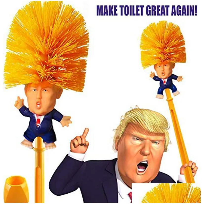 donald trump toilet brush toilet paper bundle funny political gag novelty item believe me make your toilet again8012782