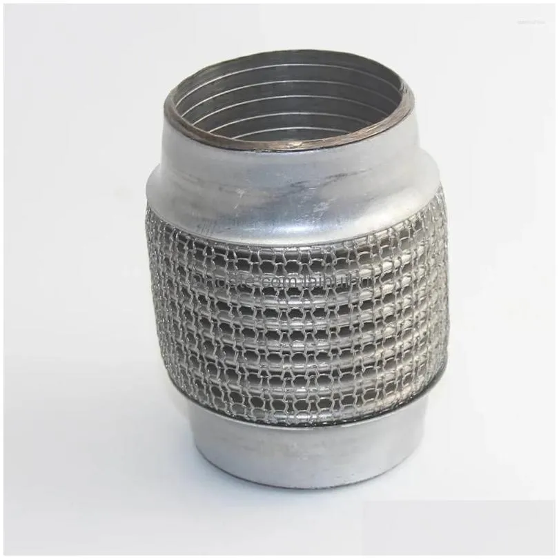 58mm automotive exhaust bellows stainless steel hose connected to muffler absorption braided hook mesh expansion pipe