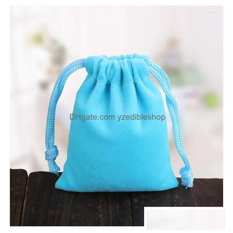 jewelry pouches 10pcs velvet cloth packaging drawstring wedding candy bags 10x15cm4x6