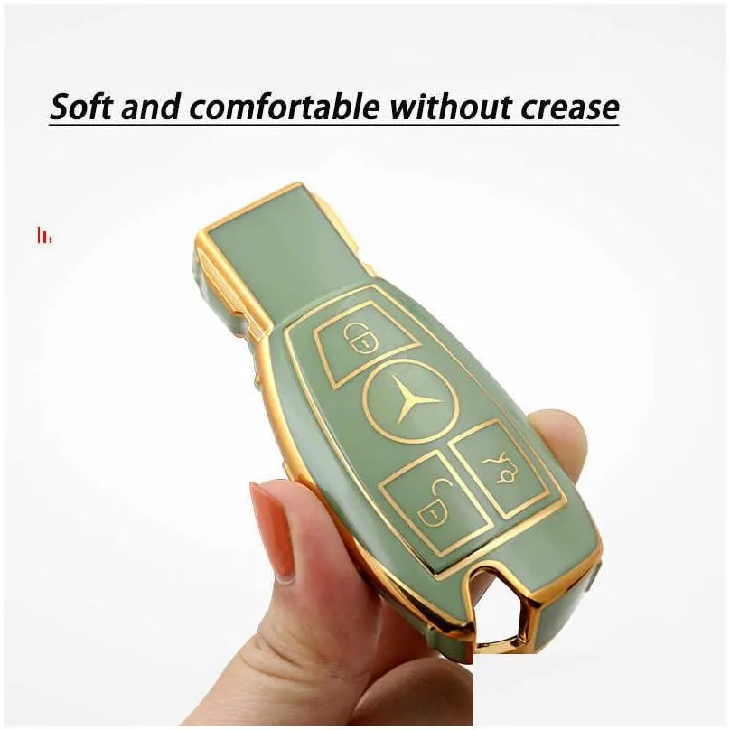 tpu car key case cover shell for mercedes benz a c e s g class gla cla glk glc w204 463 176 251 205 protector holde accessories