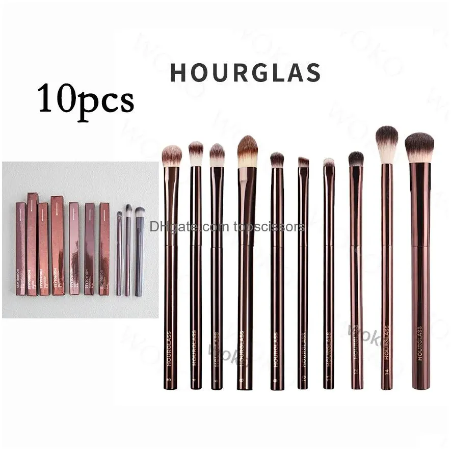 Tools Makeup Tools Hourglass Brush Set Retractable Kabuki Powder Blush Seamless Finish Foundation Eye Shadow Brushes 230602