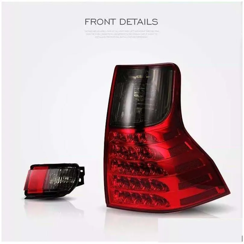 automobile led rear lamp taillight for  prado (fj150) 2011-up turn signal daytime running lights assembly