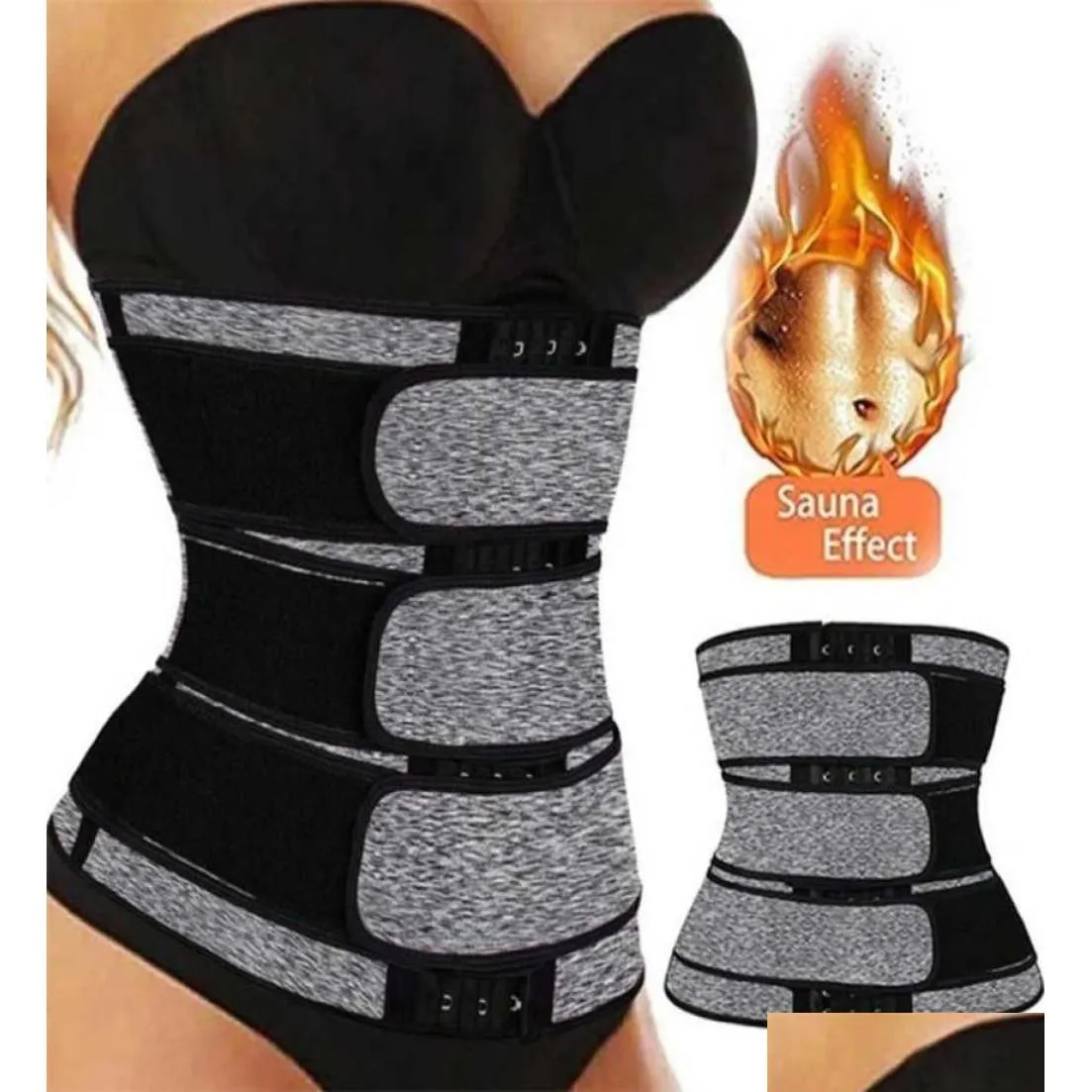bullpiano shaperwear waist trainer neoprene belt cincher body shaper tummy control strap fitness fat burning 2201155131137