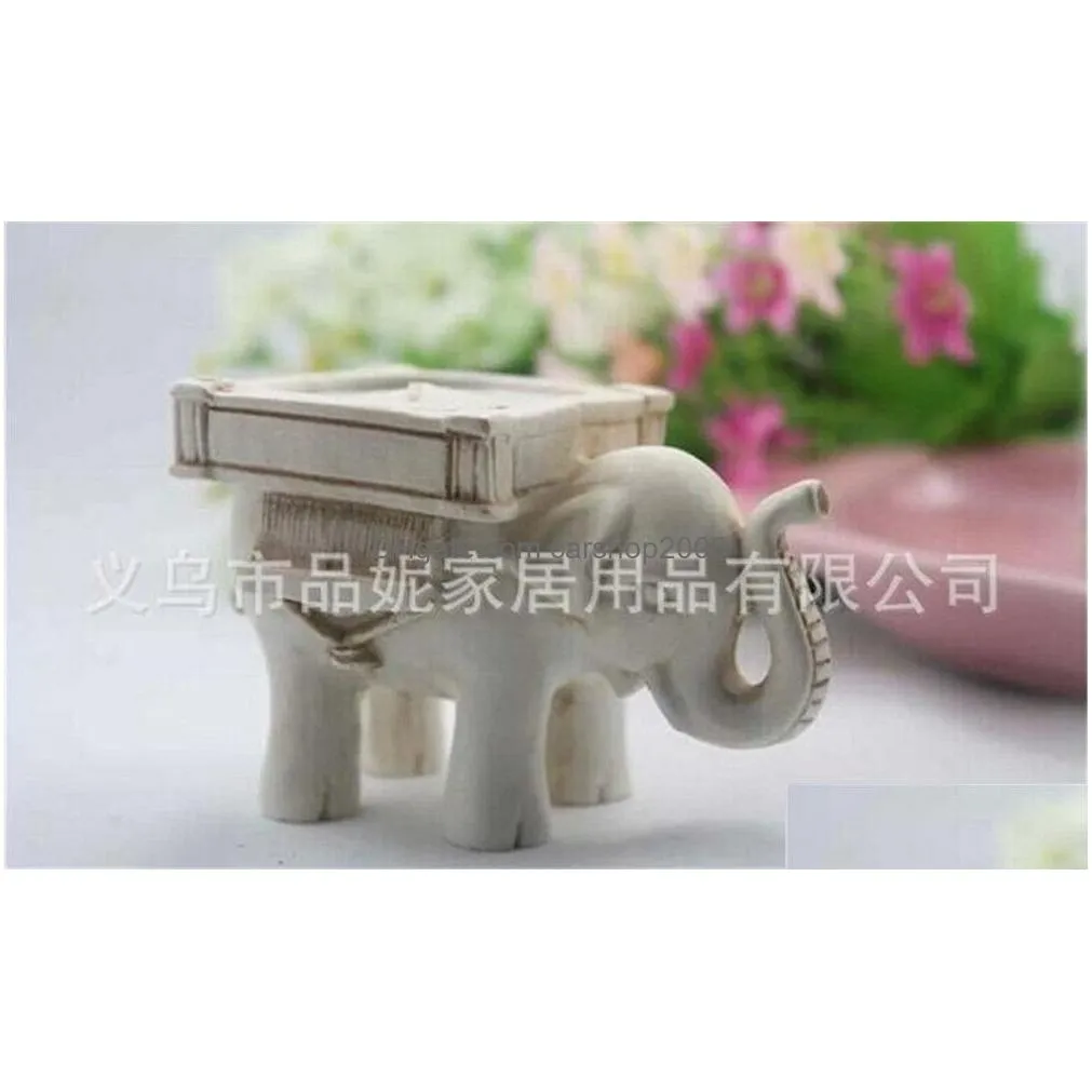 festive lucky elephant candles holder tea light candle holder wedding birthday gifts with tealight kd14124737
