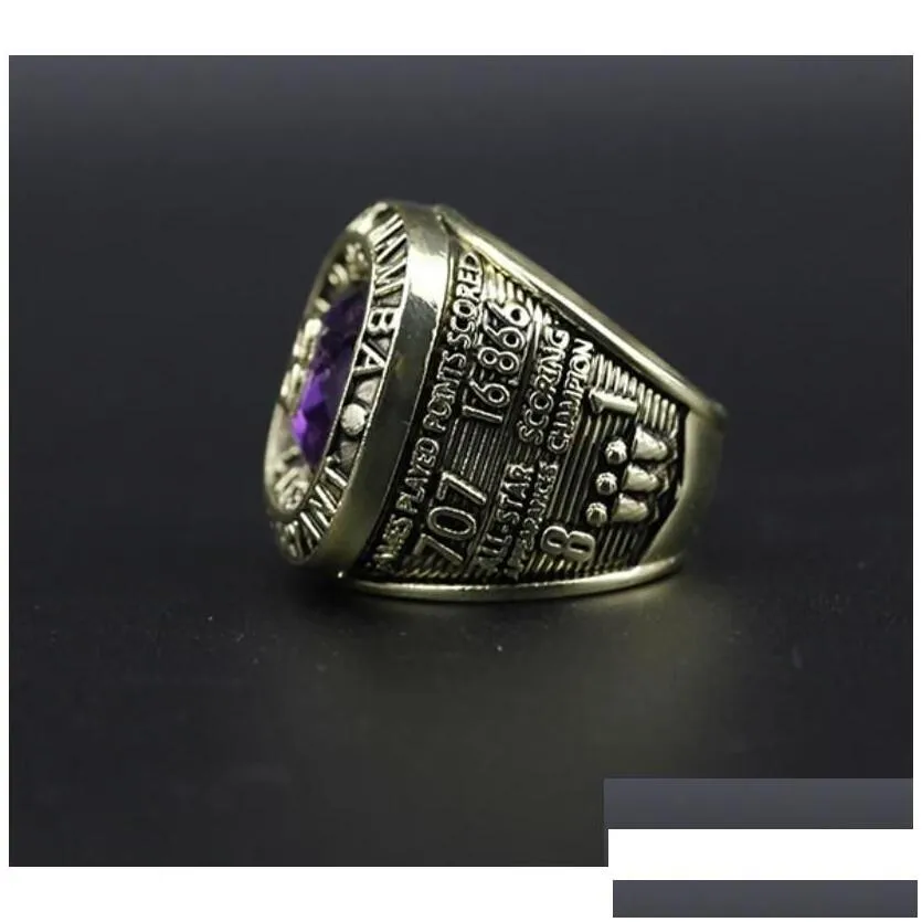 2Pcs 8 24 Bryant Basketball Team Champions Championship Ring With Wooden Box Sport Souvenir Men Fan Gift 2023 Wholesale Drop Delivery