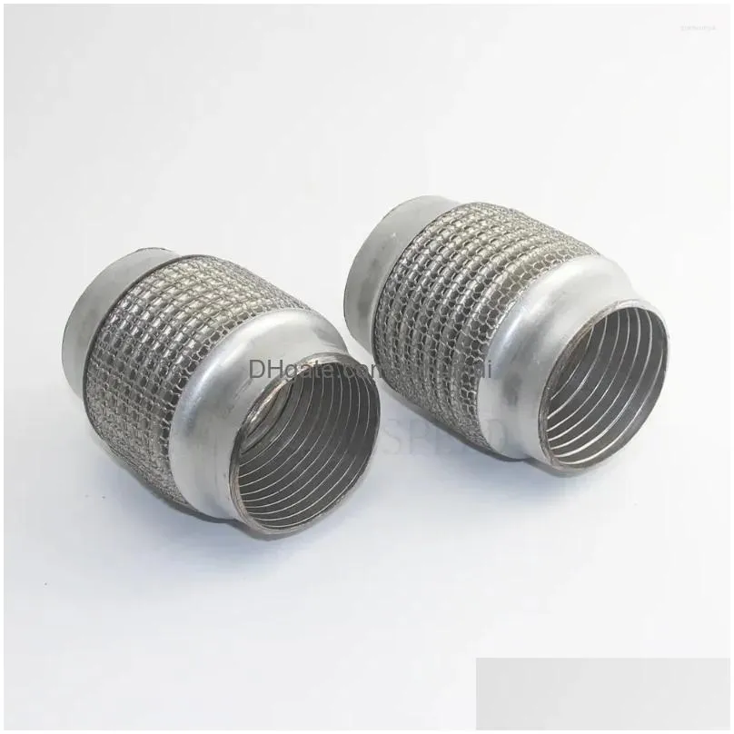 58mm automotive exhaust bellows stainless steel hose connected to muffler absorption braided hook mesh expansion pipe