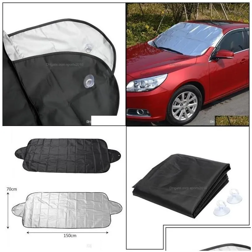 car sunshade 2xanti snow shield ers windshield shade windsn er dust protector front window sn 150x70cm carstyling drop delivery mobi