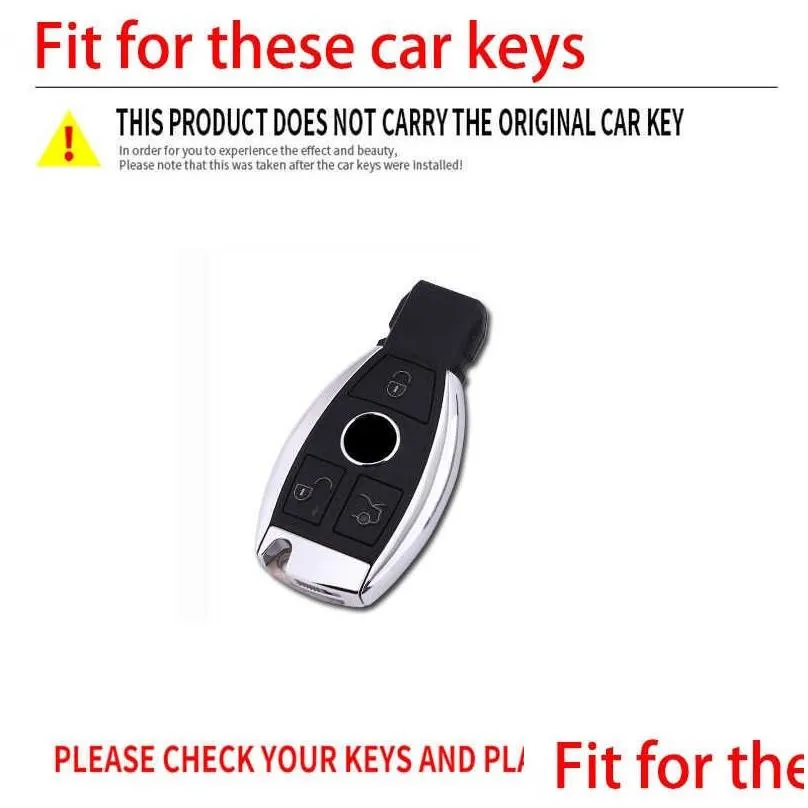 tpu car key case cover shell for mercedes benz a c e s g class gla cla glk glc w204 463 176 251 205 protector holde accessories