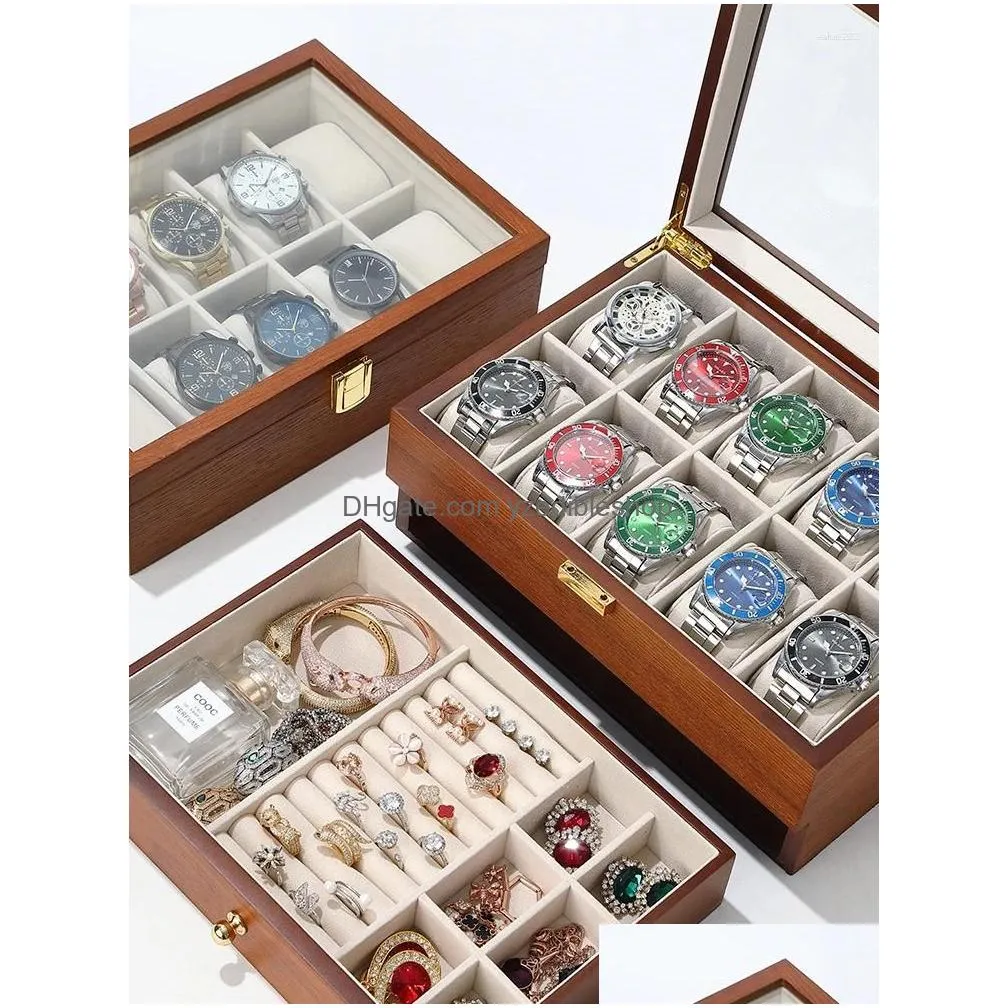 jewelry pouches wooden watch storage box multiple boxes light luxury mechanical