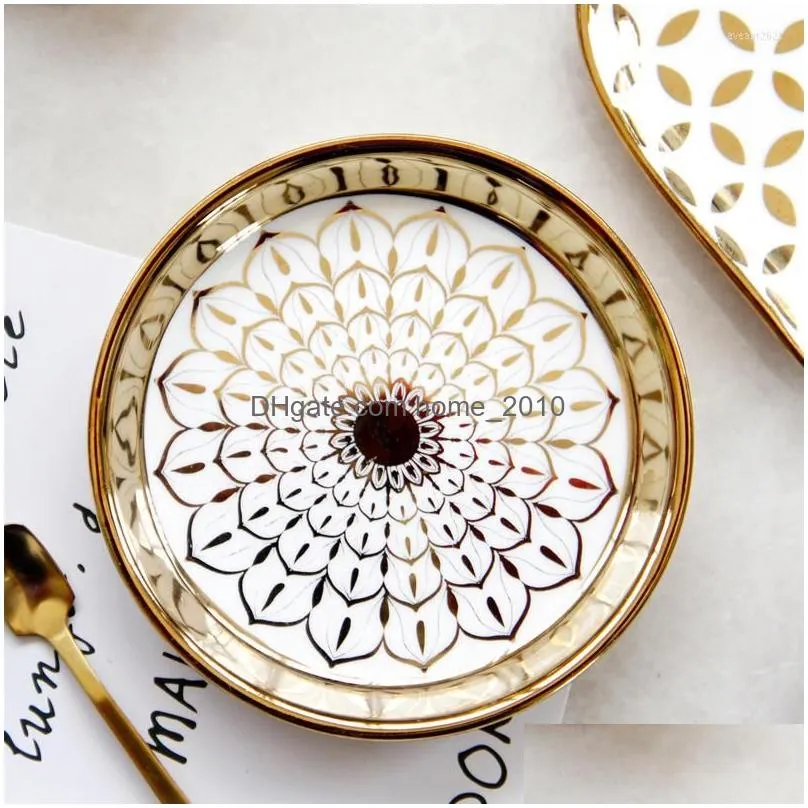 dinnerware sets small ceramic tableware home dining dish pasta dishes dessert plates po props