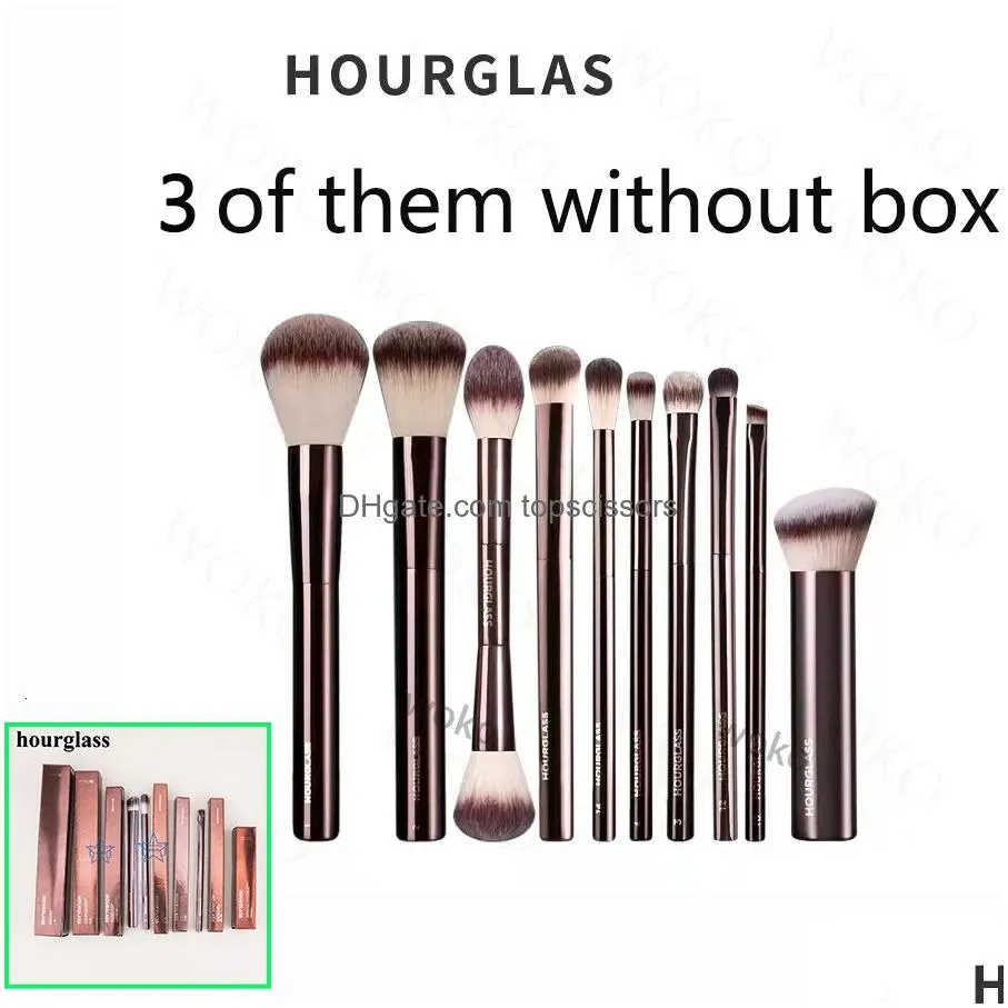 Tools Makeup Tools Hourglass Brush Set Retractable Kabuki Powder Blush Seamless Finish Foundation Eye Shadow Brushes 230602