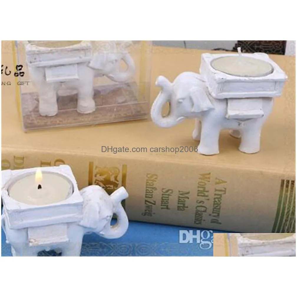 festive lucky elephant candles holder tea light candle holder wedding birthday gifts with tealight kd14124737