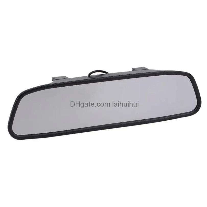 zyd439e 4.3 inch car mp5 rear view mirror monitor hd auto parking monitor night vision backup parking assistance camera