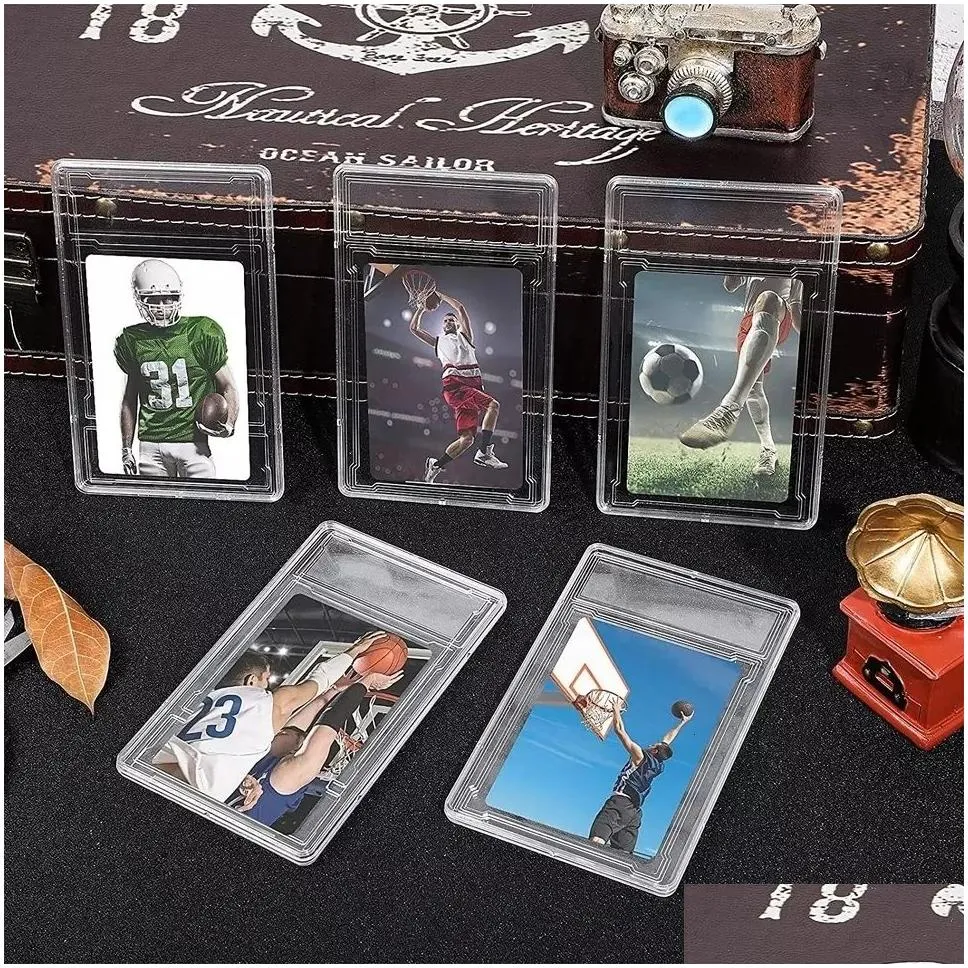 Other Toys Bathroom Shees Football Basketball Graded Hockey Sports Cards Holder Yuh Pocket Name Card Tcg Game Slab Box 230504 Drop Del Dhwyu