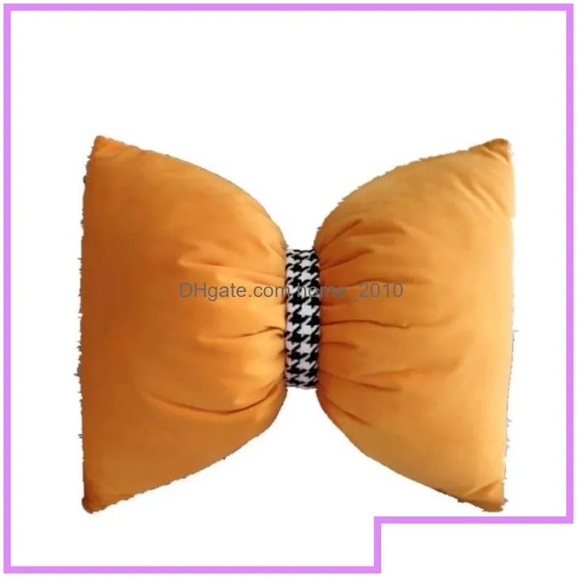 fashion neck pillow bow women mens designer car cushion casual living room office bedroom pillows high quality cushions nice