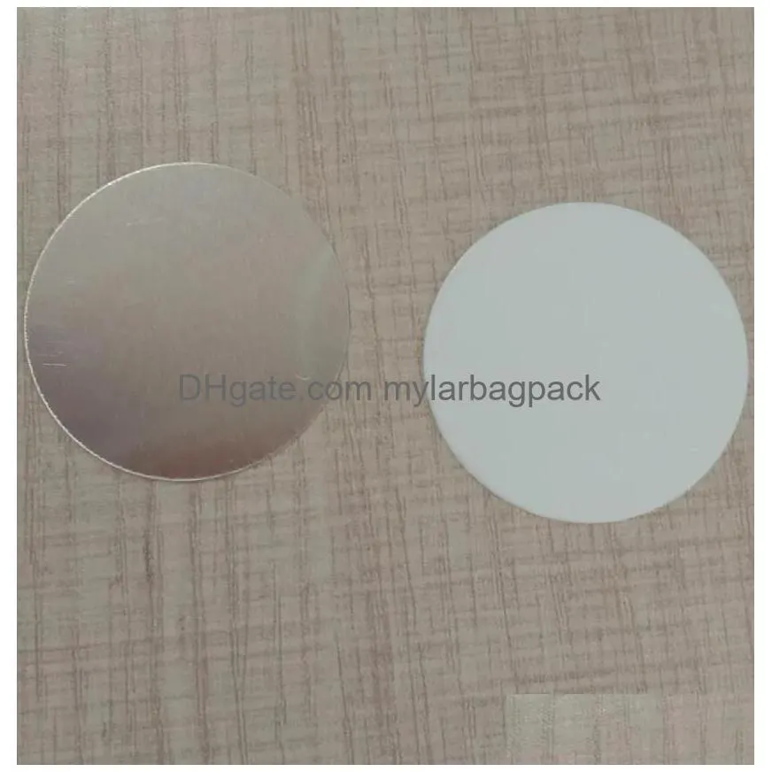 round shape aluminum sublimation blanks round disc metal insert for accessories#9690