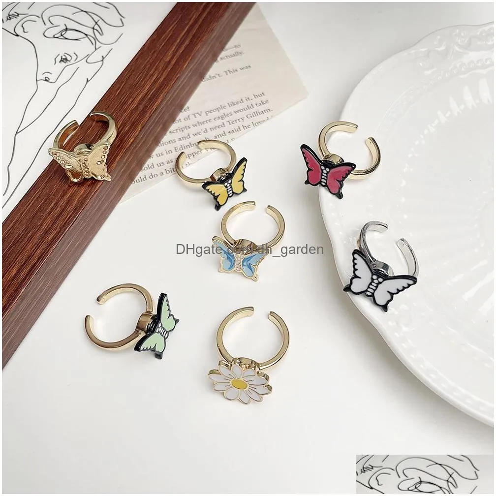 Anxiety Ring Figet Spinner Rings For Women & Men Alloy Rotate Freely Spinning Anti Stress Accessories Jewelry Gifts